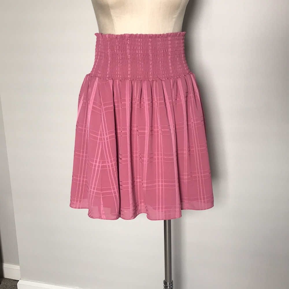 Parker rose smocked waist skirt size L
